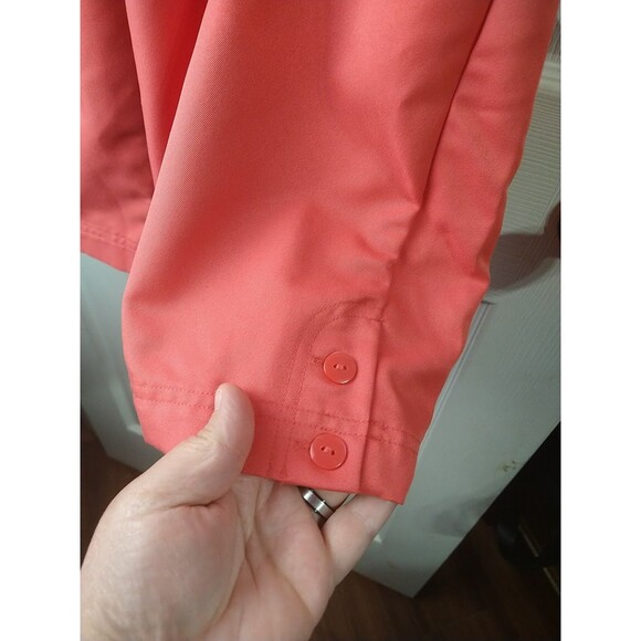 Alfred Dunner Woman 16 Coral Cropped Wide Leg Capri Flat Front Pocket Casual - Picture 5 of 7